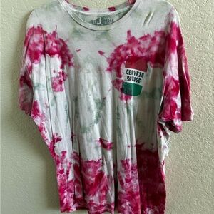 Beer savage hand dyed T